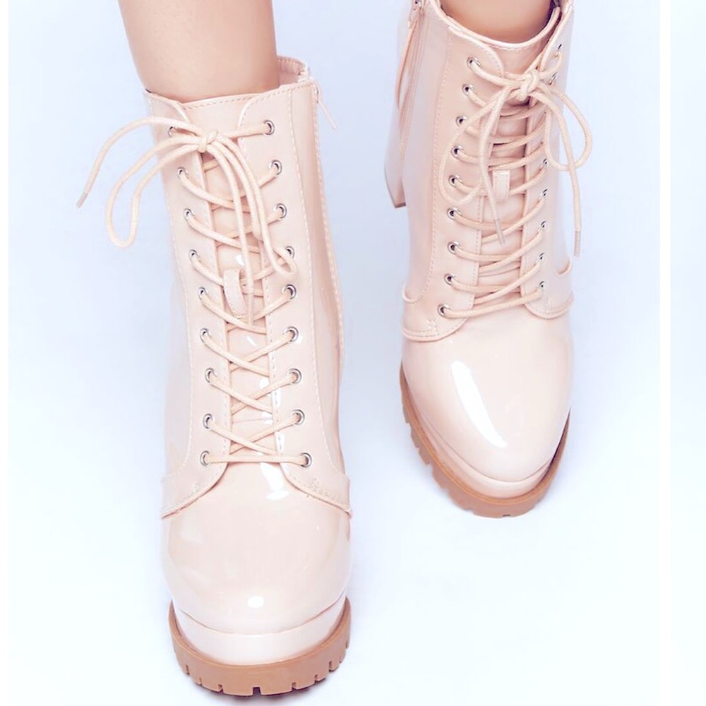 New Ultra Glam Nude Booties